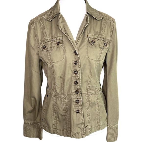 Supplies by Union Bay Cropped Cotton Jacket Detail Stitching & Design Size M - Picture 1 of 8